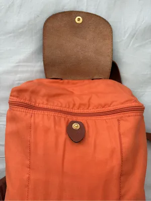Longchamp Le Pliage Sac a Dos Backpack Nylon Orange thumbnail 8