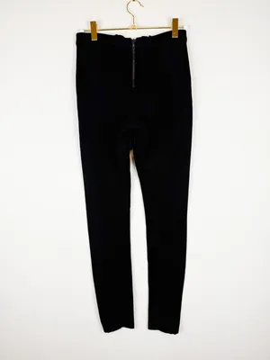 Alice + Olivia Employed Black Seam Front Stretch Leggings Pants Size 0 thumbnail 6