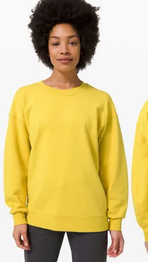 Lululemon Perfectly Oversized Crew Sweatshirt Soleil Yellow thumbnail 1