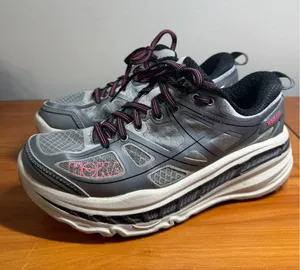 Hoka One One Stinson 3 ATR Shoes Womens 7.5 Gray Running Athletic Sneakers thumbnail 1