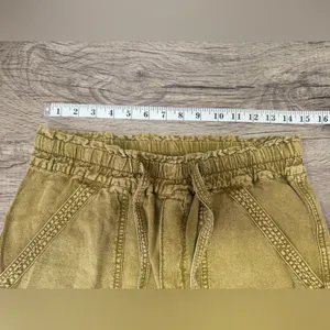Anthropologie Women's Large Pants Rhys Utility‎ Jogger Moss Yellow Green thumbnail 6