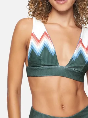 Hurley Playa Adj Banded Surf Bikini Top thumbnail 1