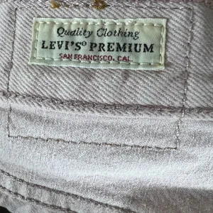 Levis Premium Deconstructed Denim Mini Skirt Pale Pink High Rise Size 26 thumbnail 5