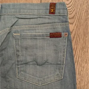 7 FOR‎ ALL MANKIND Womens 30 Flip Flop Jeans Faded Wash Denim Bootcut Flare thumbnail 5