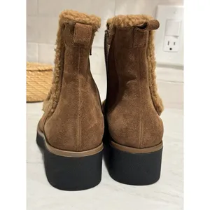 Sesto Meucci teddy Booties Suede Leather‎ Womens SZ 37 6.5 - Made in Italy NEW thumbnail 5