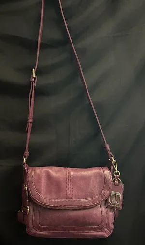 Tignanello Women's Plum Multi-Pocket Crossbody Shoulder Bag thumbnail 1