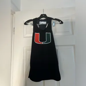 Adidas University of Miami Black Tank Top thumbnail 5