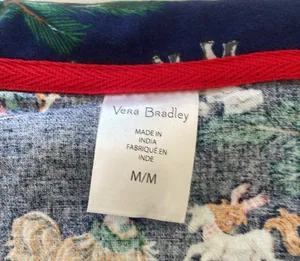 Vera Bradley NEW NWT Women’s Flannel Pajama Set Snow Globe Motif 🥰 Medium thumbnail 2
