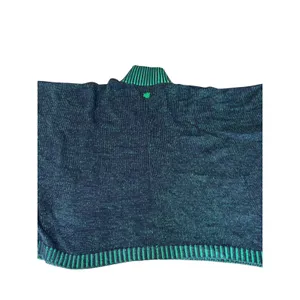 Emerson Street Notre Dame Zip Wrap Sweater L/XL Oversized Poncho Cardigan READ‎ thumbnail 2