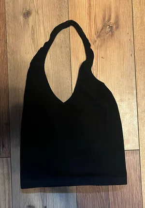 Black Urban Outfitters halter neck Crop Top thumbnail 1