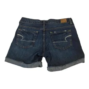 American Eagle Dark Denim Distressed Jean‎ Shorts Women’s Size 2 thumbnail 2