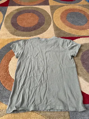 MAX Clothing Olive Green Distressed Tee Shirt Organic 100% Pima Cotton Size XS thumbnail 5