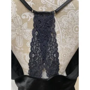 Black Satin Lace Camisole Top Size XL Babydoll Emo Fairygrunge Whimsigoth thumbnail 7