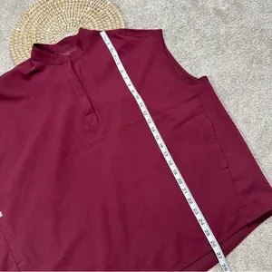 Figs Scrubs Set Zamora Jogger Pants XXLT & Rafaela Oversized Top Burgundy XL thumbnail 14