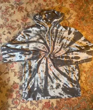 Tie dye hoodie Black thumbnail 1
