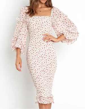 NWOT Petal & Pup Leia Floral Long Sleeve Dress thumbnail 1