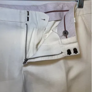 Gap Hip Slung Fit Trousers Off-white‎ Cotton Linen Wide Leg Pants 8 Regular thumbnail 6