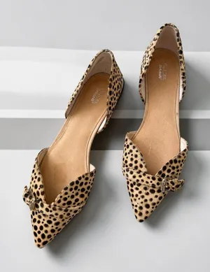 DR SCHOLLS Animal Print Calf Hair Flats Size 8 thumbnail 1