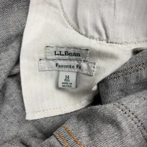 L.L.Bean Jeans Womens 14 Blue Medium Wash Favorite Fit Straight Stretch Denim thumbnail 3