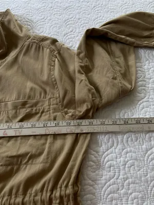 Old Navy Tan Drawstring Utility Field Jacket thumbnail 12