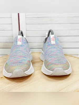 Skechers Relaxed Fit D’Lux Walker Knit Sneakers Rainbow Women 8.5 Slip On thumbnail 2