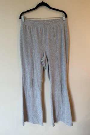 Aerie High Rise Pull On Sweatpants Gray Cotton Blend Women's Size Large thumbnail 1