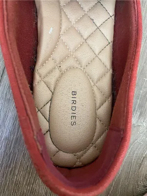 Birdies The Starling Raffia Loafer Flats Size 7.5 Red Rust Orange Slip On Shoes thumbnail 7