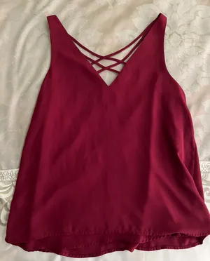 Express Maroon Tank thumbnail 1