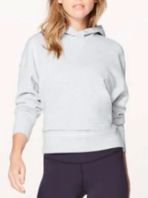 LULULEMON Heathered Vapor Warm Down Hoodie Size 12 thumbnail 1