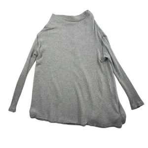 We The Free People Sweater M Medium Love Split Tunic Blue‎ Ribbed OB519393 Gray thumbnail 3
