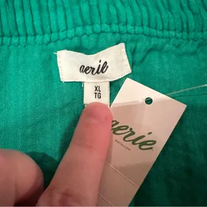 Aerie Corduroy Green‎ Micro Side Zip Mini Skirt Sz XL NEW thumbnail 4