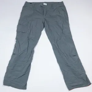 Columbia Omni-Shade Hiking Pants Womens 16 Regular Gray Cargo Utility Outdoor thumbnail 1