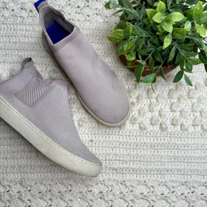 ROTHY'S Women's Size 6.5 Chelsea Boot Shoes Lilac Gray Slip On High Top Sneaker thumbnail 10