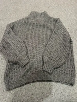 Urban Outfitters Soft Gray Chunky Knit Sweater thumbnail 1