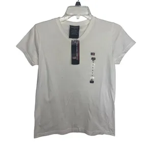 Flawed Y2K Deadstock Ralph Lauren Jeans Co White T-Shirt Flag Logo S thumbnail 1
