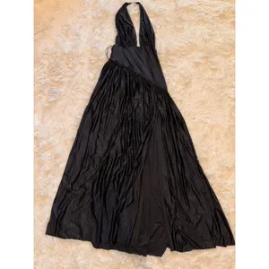 NEW Delfi Collective Rae Halter Black Gown Sz XS thumbnail 6