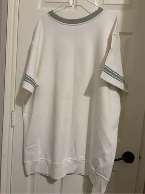 Daily practice by Anthropologie White '92 Philadelphia sporty Tee dress 1X NWT thumbnail 6