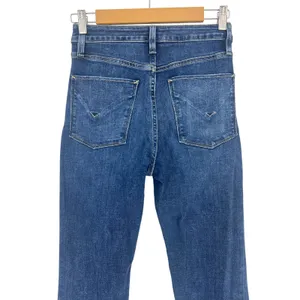 Hudson Holly High-Rise Flare Jeans Blue Raw Hem Size 27 thumbnail 9