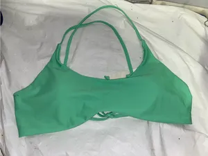 Kids Green One-Piece Swimsuit - Comfortable Strappy Design thumbnail 1