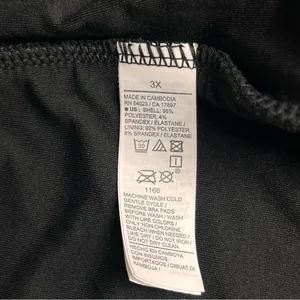 Old Navy black swimsuit one‎ piece crinkly size 3X removable pads clean crotch thumbnail 11