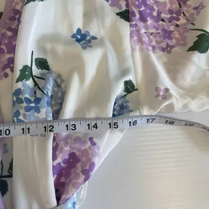 Kate‎ Spade White Floral Robe Women’s Size M Medium Bridal Wedding Casual Short thumbnail 9