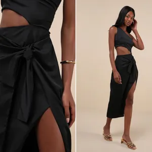 LULU's Sexy Chic Wedding Formal Event Night Out Party Vacation Resort Midi thumbnail 4