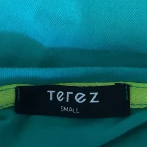Terez New York Women's Green Pullover Short Sleeve Crew Neck T-Shirt Top Size S thumbnail 3