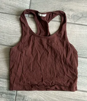Active basic brown tank top thumbnail 1