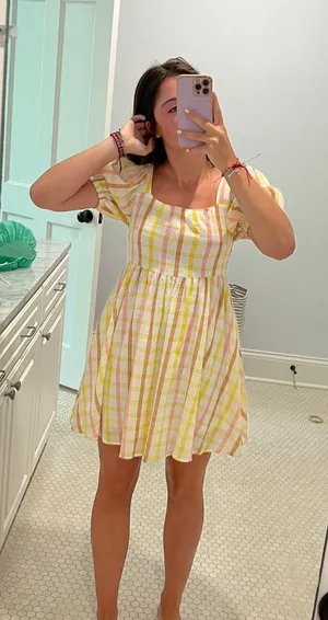 Mabel striped mini dress thumbnail 1