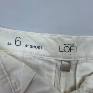 Ann Taylor LOFT White Lace Shorts Size 6 thumbnail 9