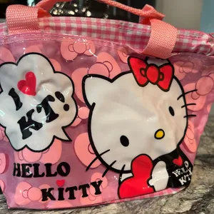 Hello Kitty Pink and White Cosmetic Case thumbnail 2
