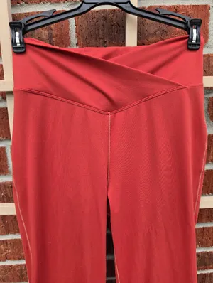 Rust Sculpt Flare Leggings Small thumbnail 2