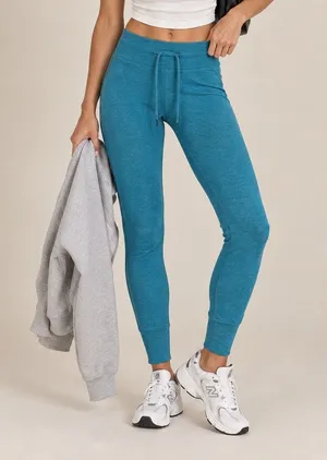 Rabbit Womens EZ Tights High Rise Leggings XS Heathered Teal Running Yoga Gym thumbnail 1