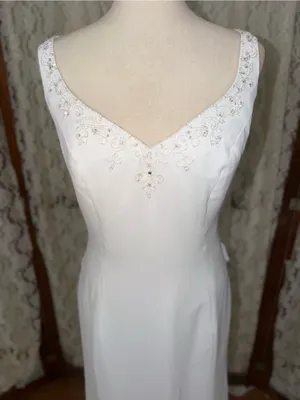 Gorgeous New Mori Lee Simple Chiffon Wedding Gown thumbnail 4